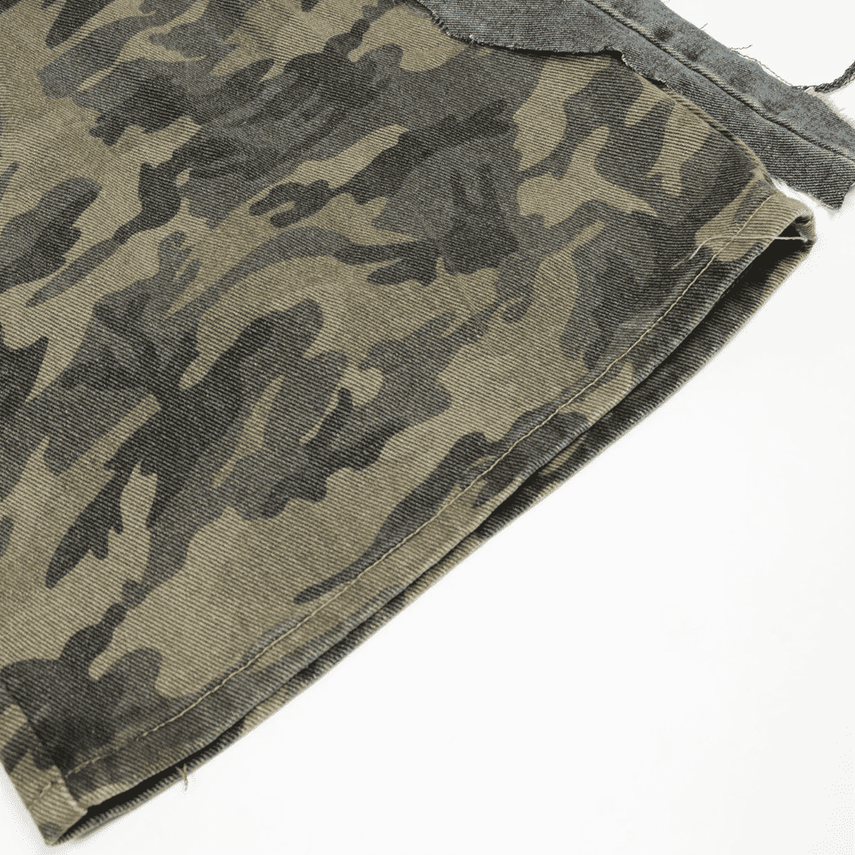 Minerva Camo Denim Shorts